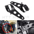 Side Mount Headlight Clamp Brackets for Motorcycle (Universal, 34-46mm)