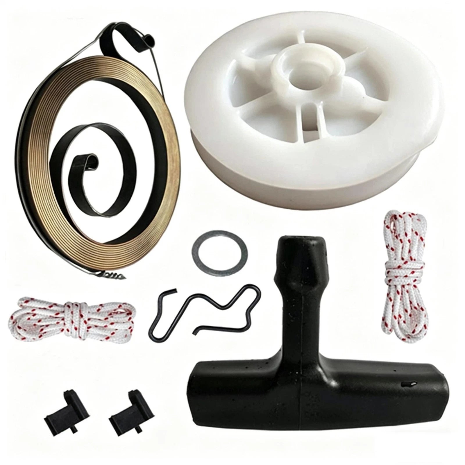Recoil Starter Pulley Spring Handle Rope Pawl Assembly Kit for MS290 MS390