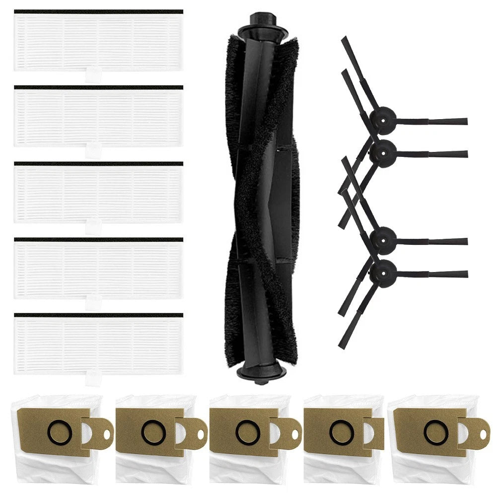 Side Brush Set for Sweeper Accessories (Main Brush Mop Cloth)