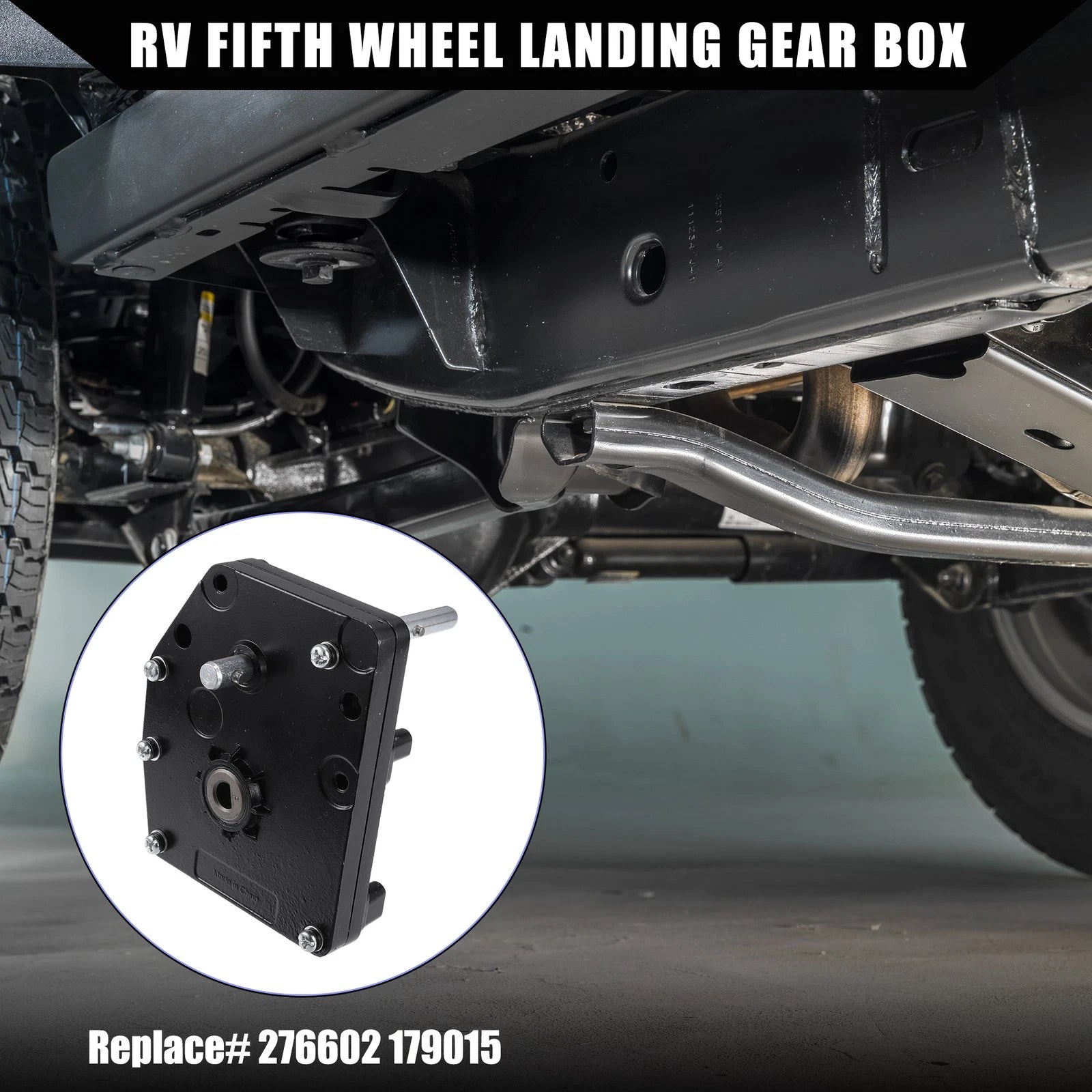 RV Fifth Wheel Power Landing Gear Box Kit for Trailer (2005–2015)