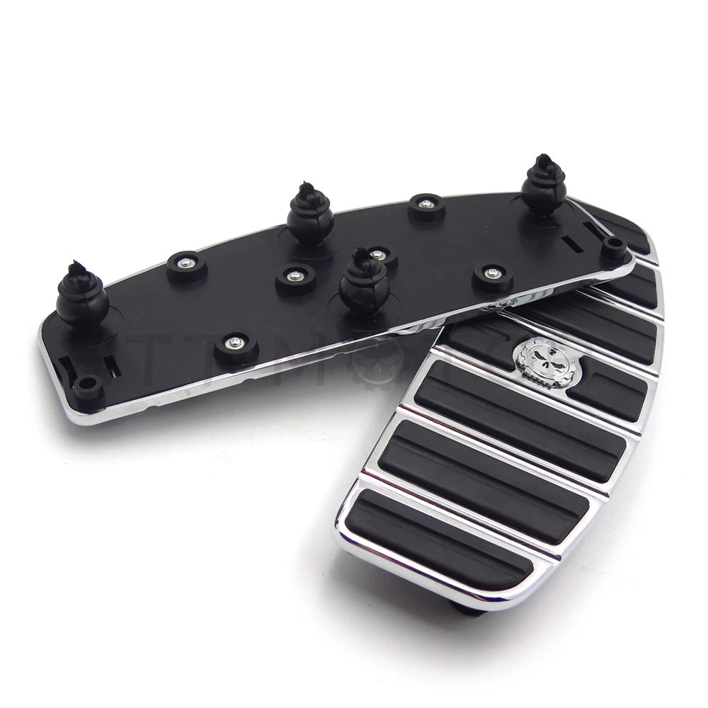 Skull Rider Footboard Insert Kit for Harley Touring/Softail (1987–2015)