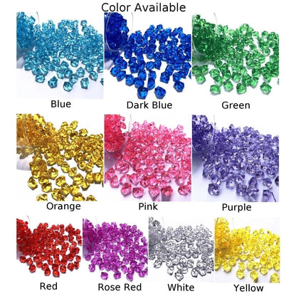 200 PCS Transparent Acrylic Stones for Decoration