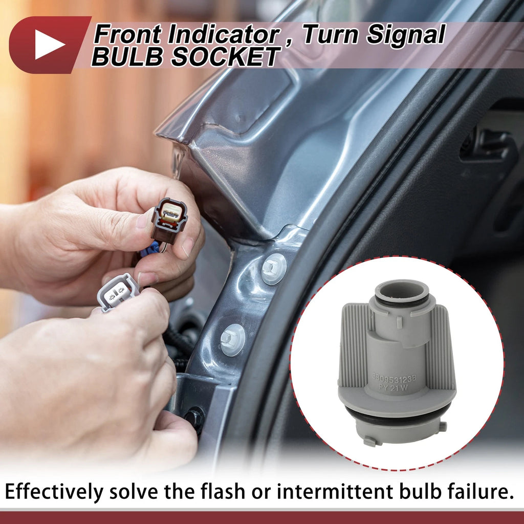 1 Pc Front Indicator Light Socket for Audi A4 (1994–2002) No. 3B0953123B