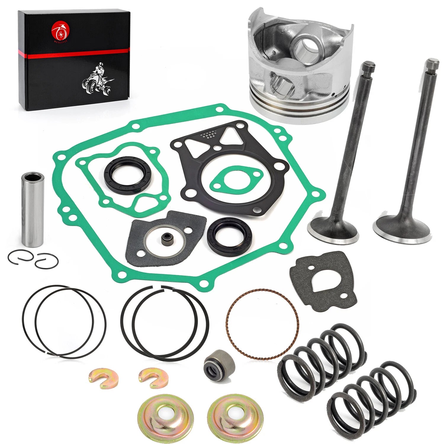 Piston Kit Ring Valve 0.25mm Oversize for Yamaha Golf Cart G2 G5 G8 G9 G11