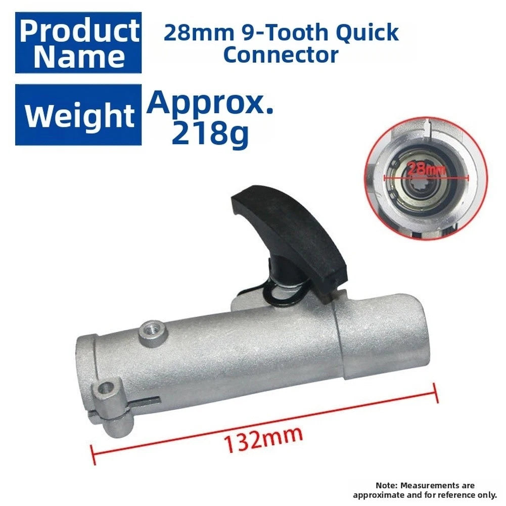 Aluminum Tube Connector for Quick Garden Tool Assembly