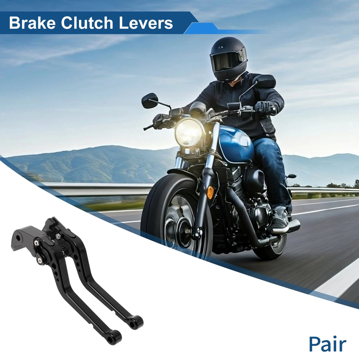 Adjustable Brake Clutch Levers for Suzuki GSXR1000 (2005–2006) - Black Pair