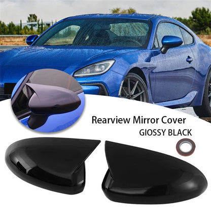 Side Mirror Cover Cap for Subaru BRZ Toyota GR86 (2022–2025) Glossy Black