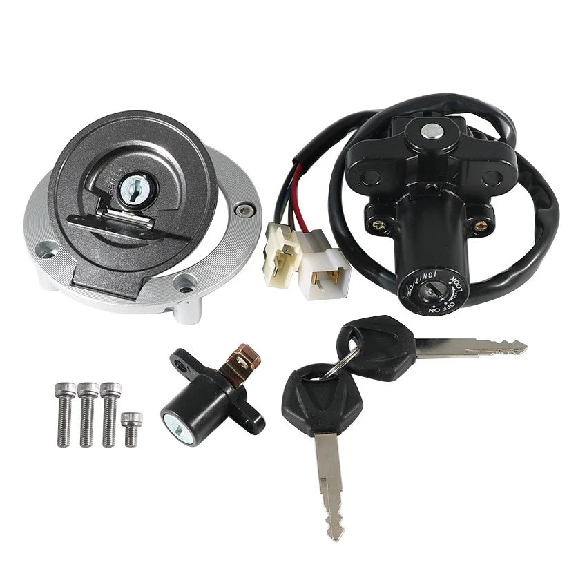 Ignition Key Switch & Fuel Tank Cap Set for Yamaha XVS1300CT (2007–2017)