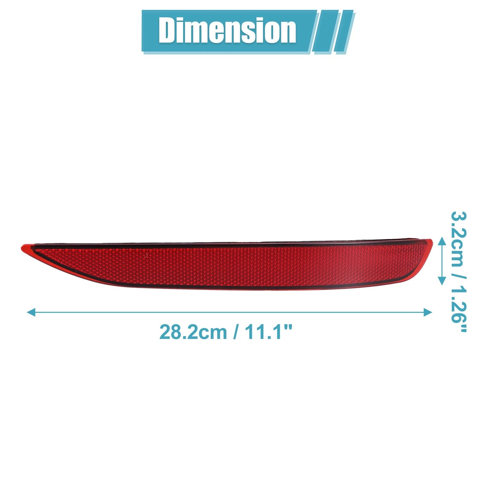 Rear Bumper Reflective Strip Right Side Replacement for Chevrolet Equinox (2018–2022)