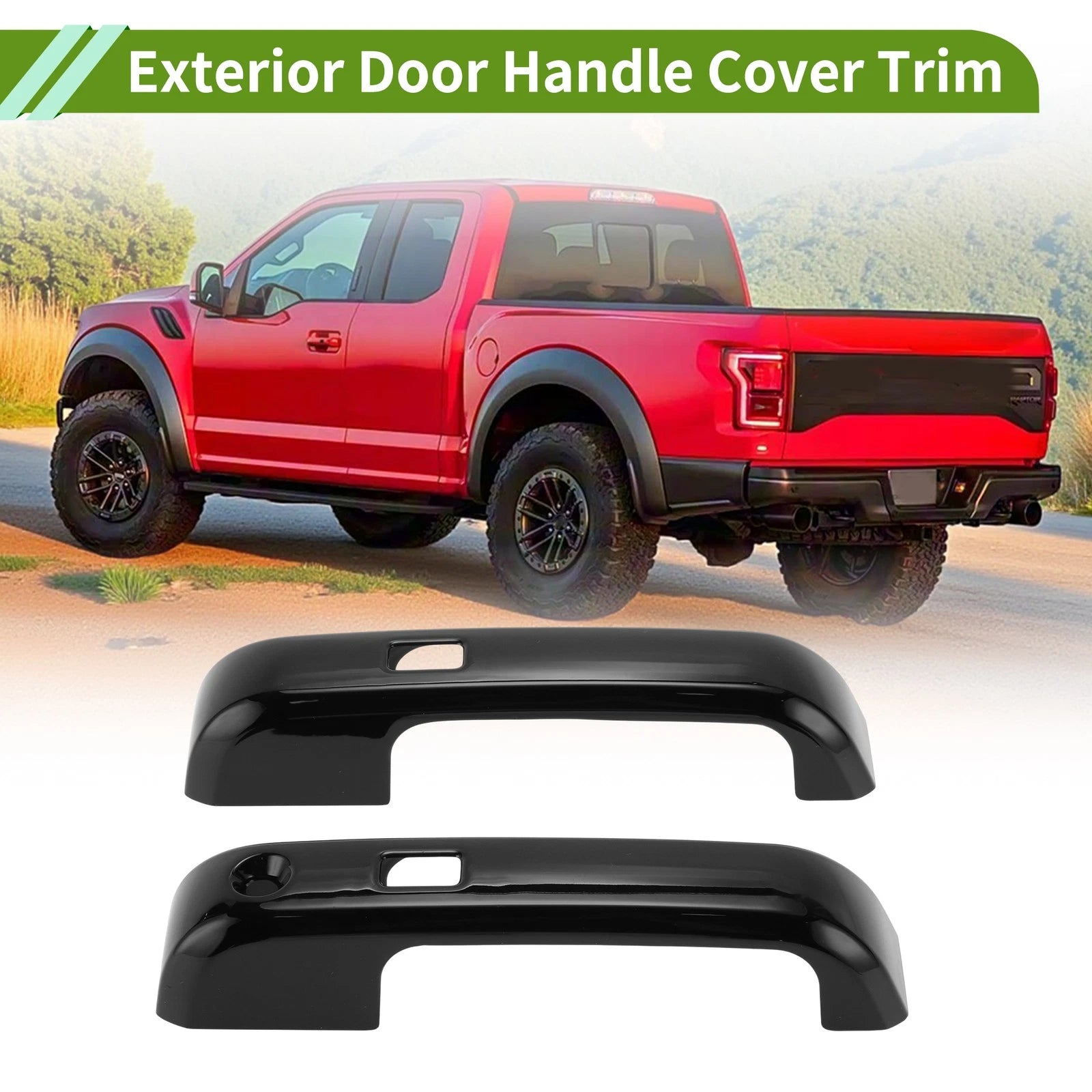 Exterior Door Handle Cover Trim Replacement for Ford F150 (2015–2020)