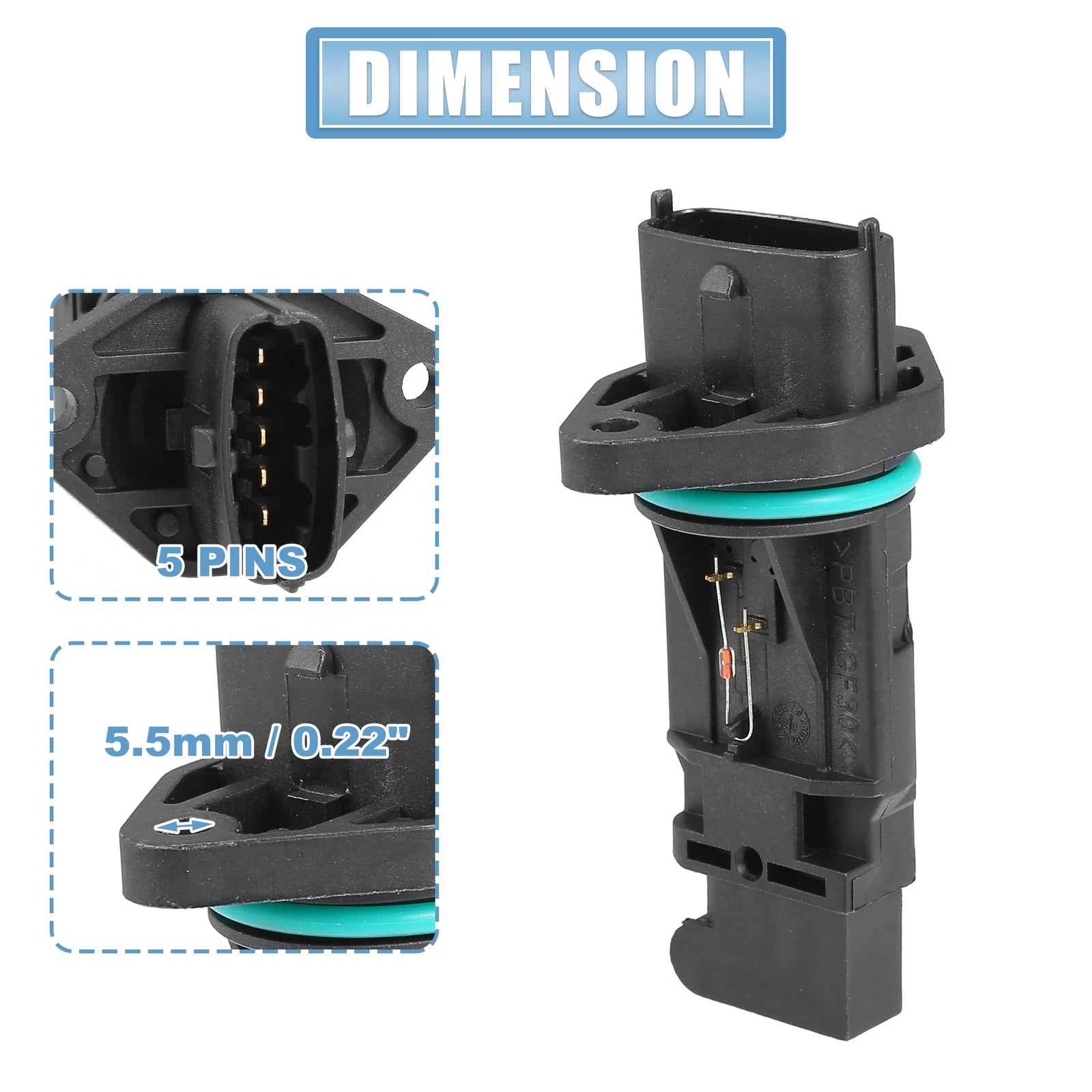 Mass Air Flow Sensor for Volvo S80 (1999–2006) No. 8670112