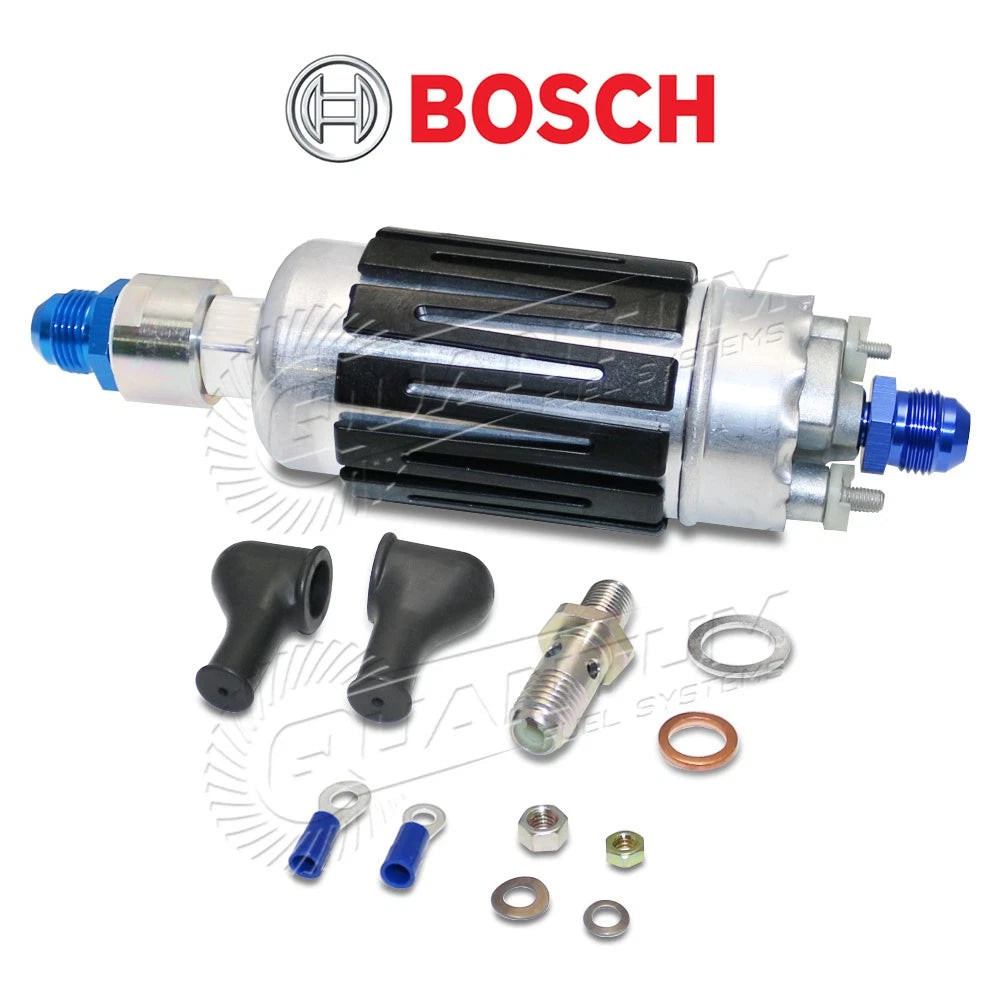 Bosch 0580464200 Inline Fuel Pump 200LPH +8AN Inlet/Outlet for