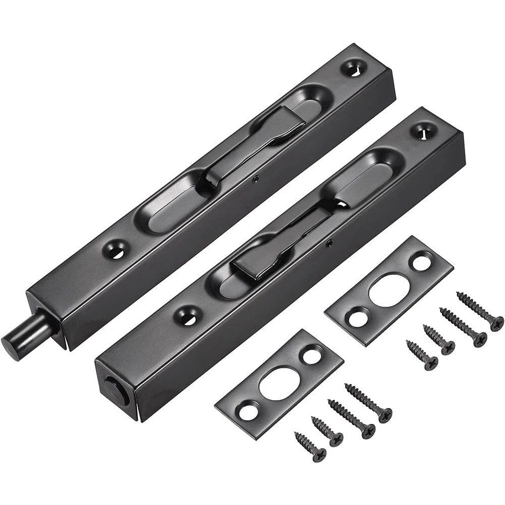Set of 4 Door Bolt Locks for (Stainless Steel)