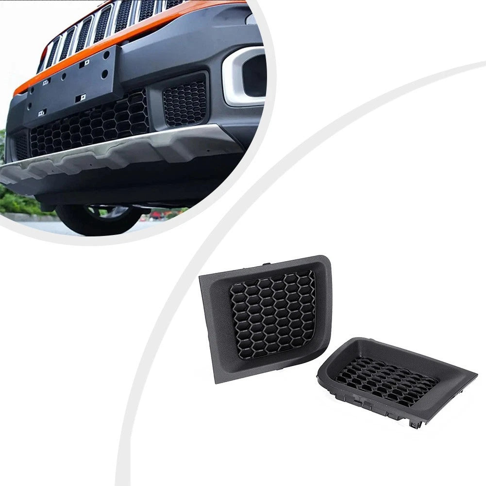 Pair Left Right Front Bumper Grille Insert for Jeep For Renegade 2015 2018