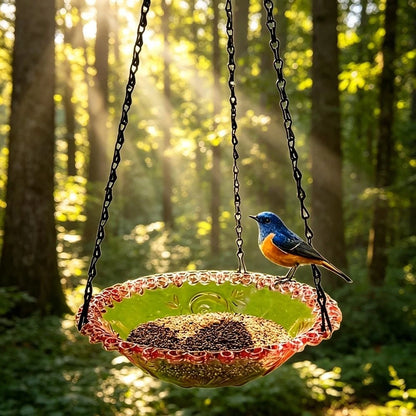 Bird Bath and Feeder Hanging Device for Patio Balcony Garden