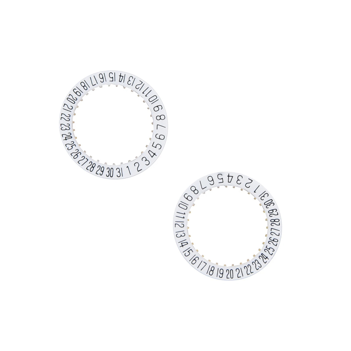 2Pcs Date Indicator Wheel Disc Plate 2557 for ETA 2804-2 2824-2 2892A2