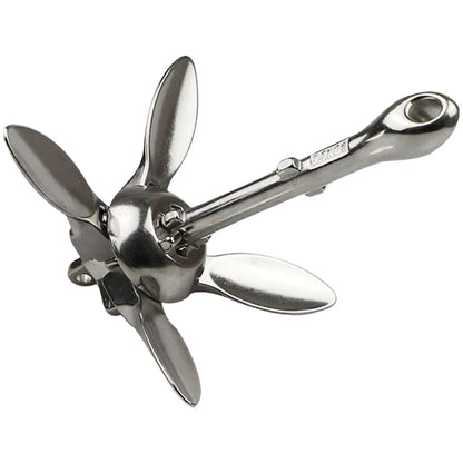 Compact Folding Anchor Designed Like an Umbrella for Boats Using 316 SS