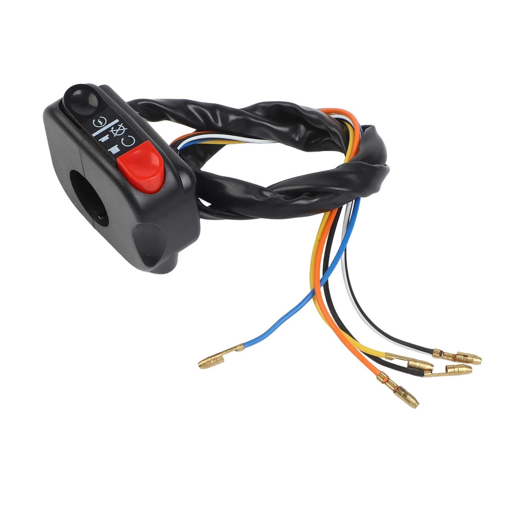 7/8" Handlebar Mount Start Stop Kill On/Off Button for Motorcycle ATV
