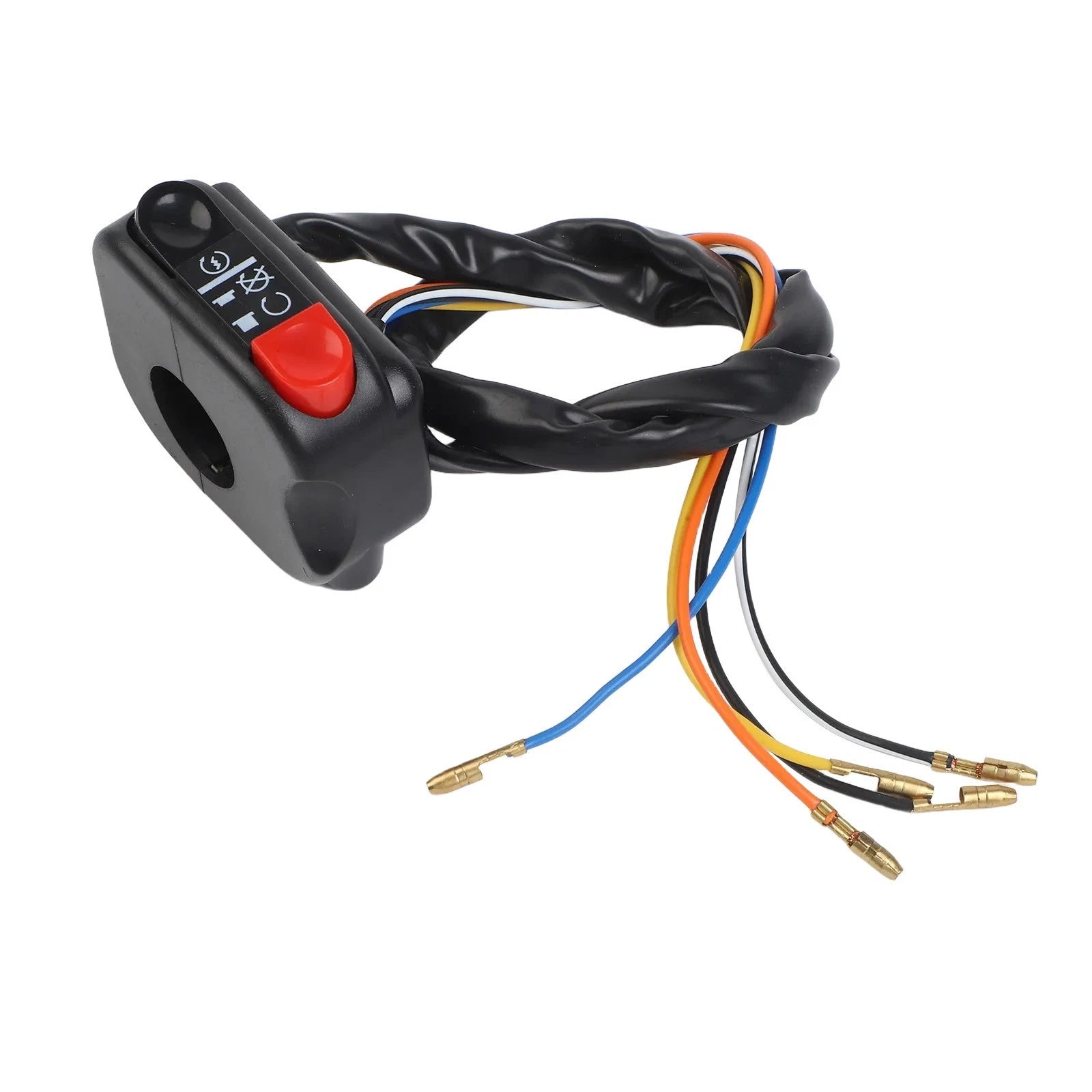 7/8" Handlebar Mount Start Stop Kill On/Off Button for Motorcycle ATV