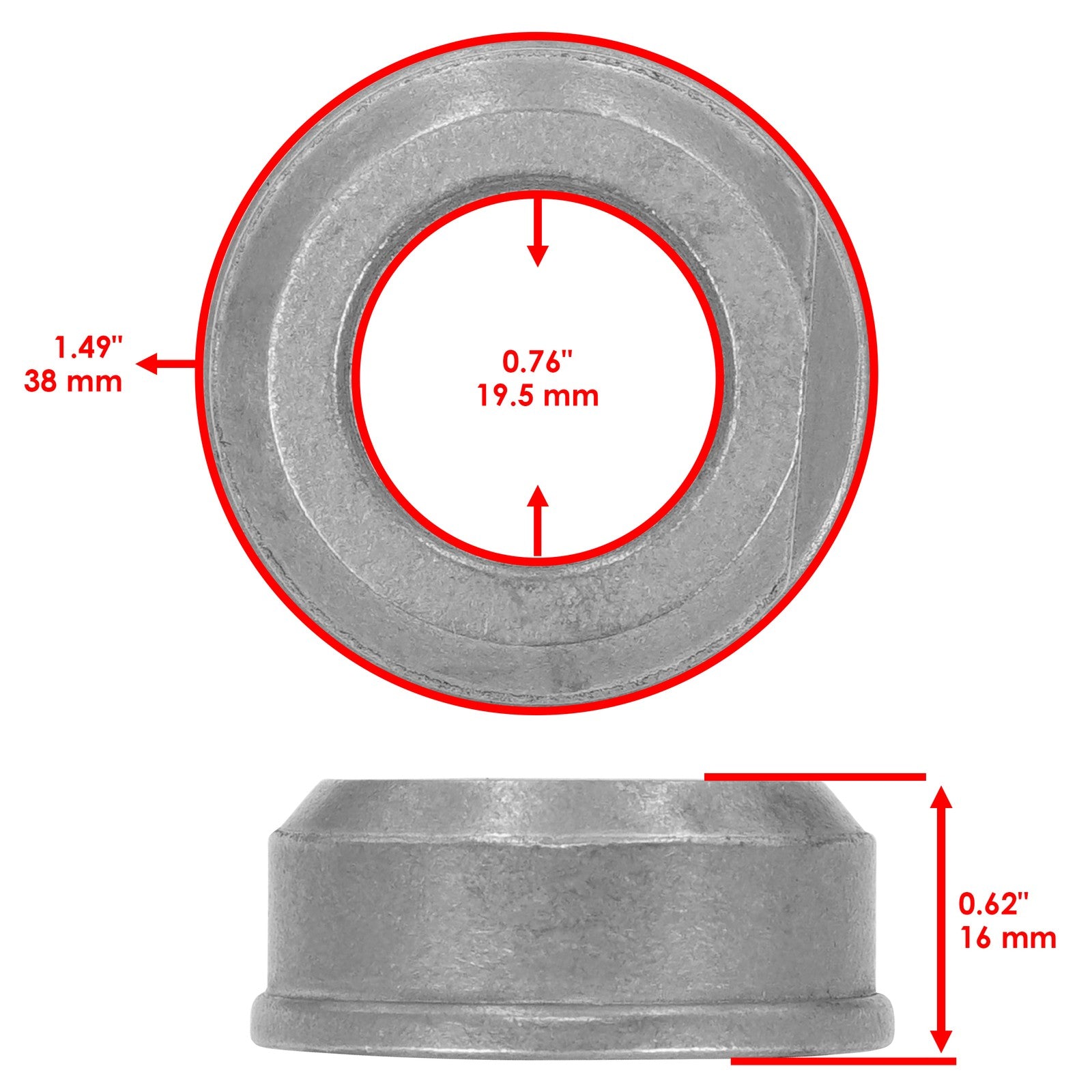 Caster Wheel Roller Bearing and Bushing for Land Pride AFM4016 AFM40200 (2005–2010)