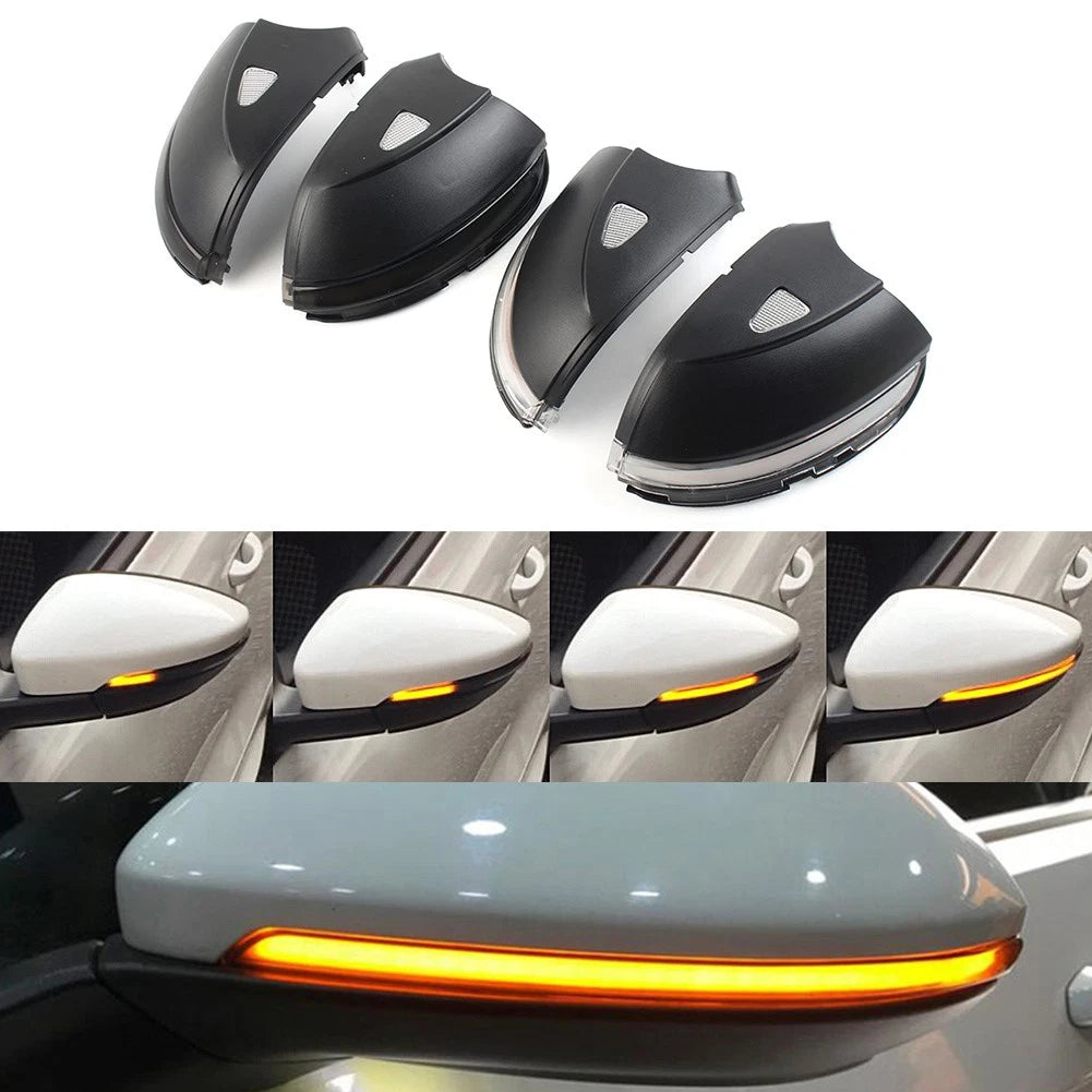 2X LED Dynamic Side Mirror Turn Signal Light for VW Scirocco MK3, Passat B7, CC
