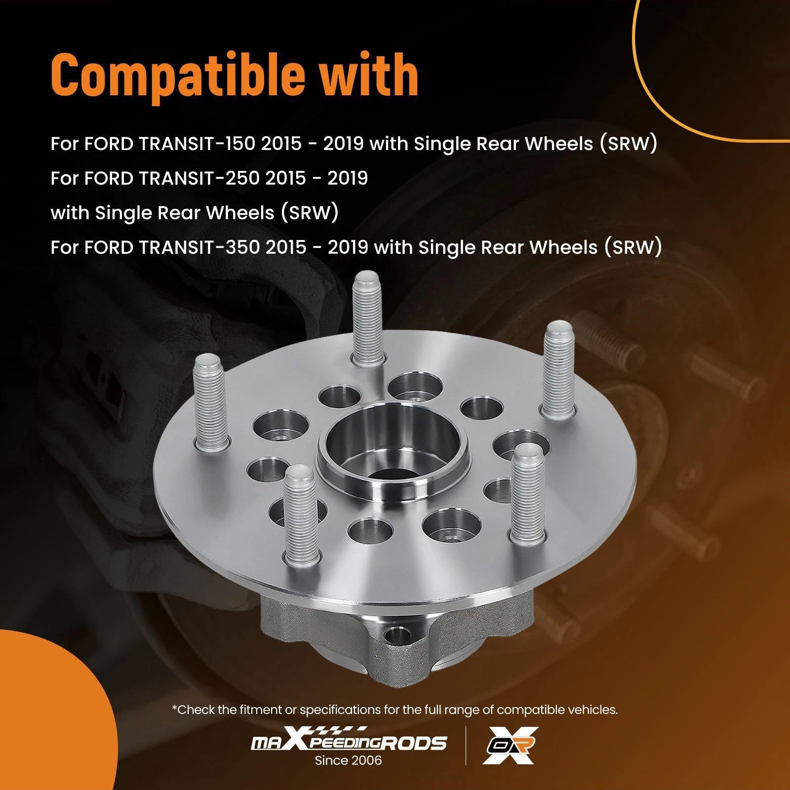 Front Wheel Hub Component BR930937 for Ford Transit 150-350 (2015–2019)