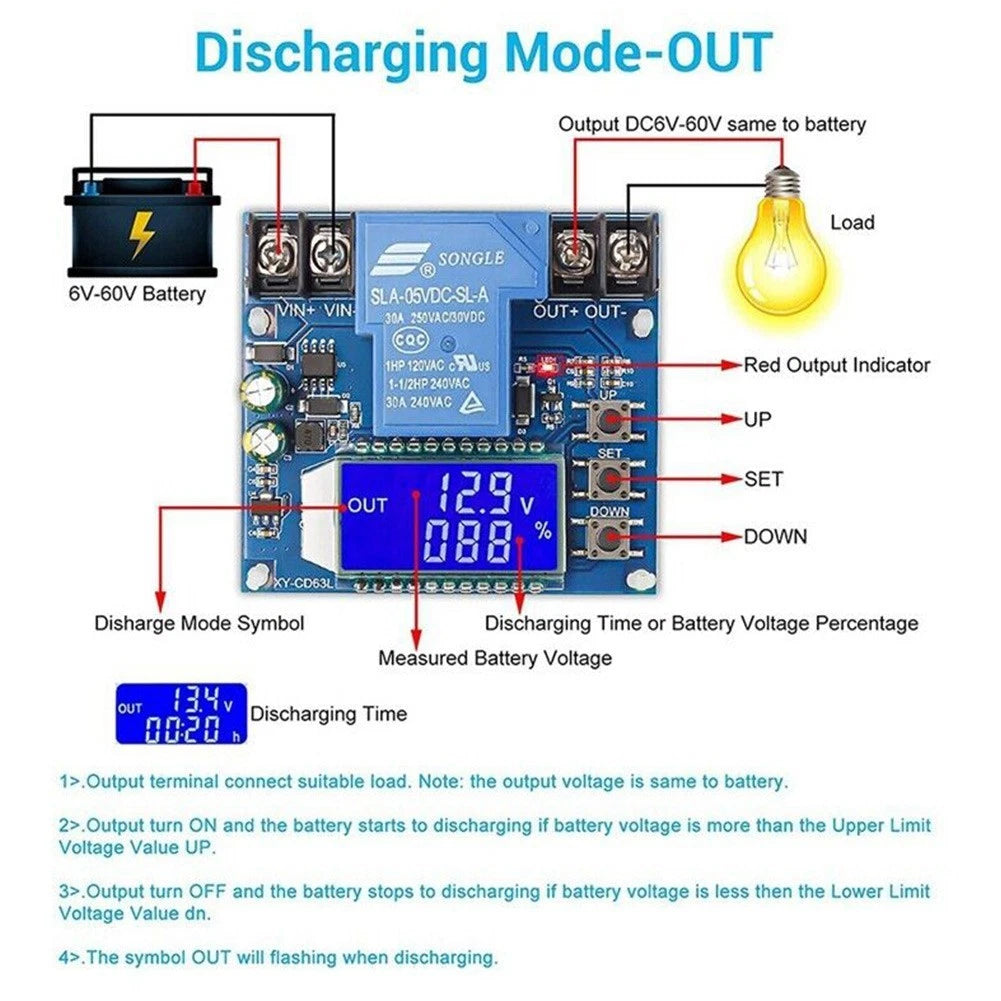 Switch Module Controller for DC 6V-60V Vehicles (1 pcs)