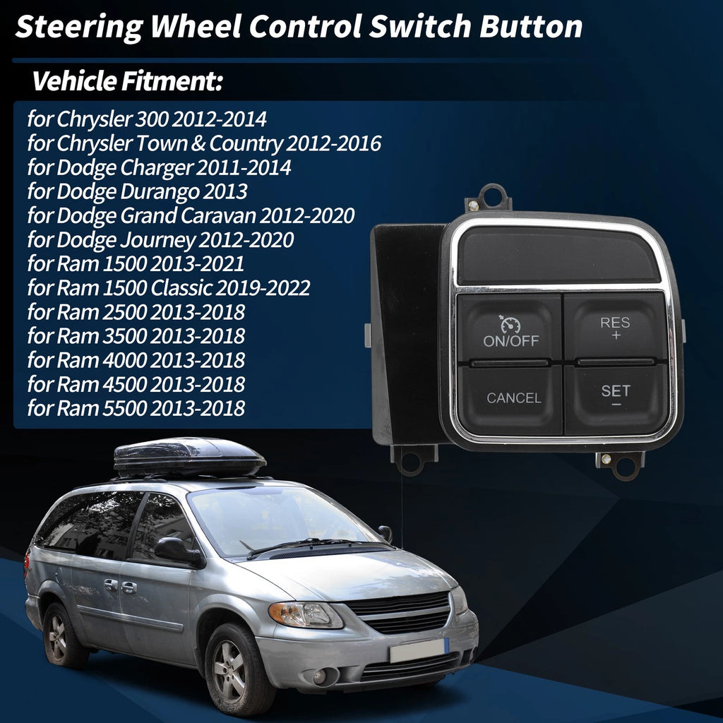 Cruise Control Switch Right Side for Dodge Grand Caravan Journey (2008–2020)