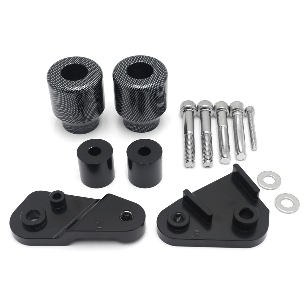 No Cut Carbon Frame Slider Crash Protector for Suzuki GSX-R 1000 (2017–2024)