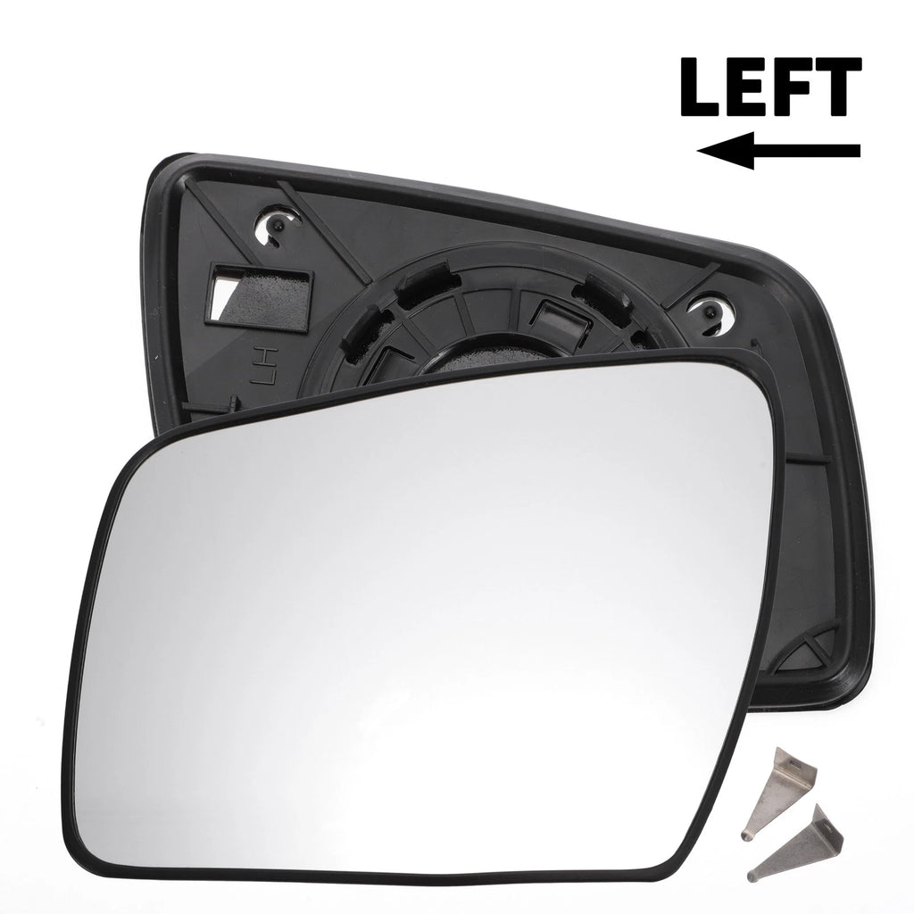 Left Side White Mirror Glass for KIA Soul (2009–2013)