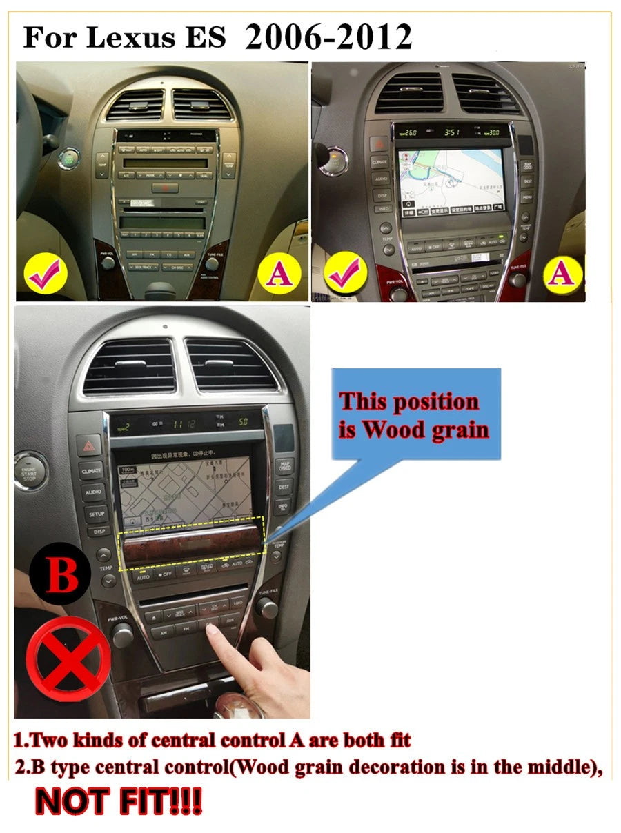 9.7" Android 11 Stereo Radio GPS for Lexus ES Series (2006–2012)