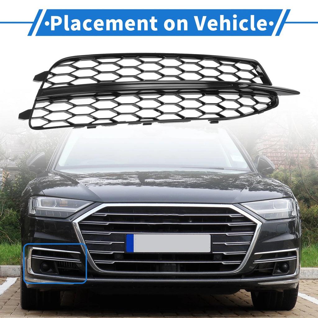 Front Right Fog Light Grill with Hole for Audi A6 C7 (2011–2014)