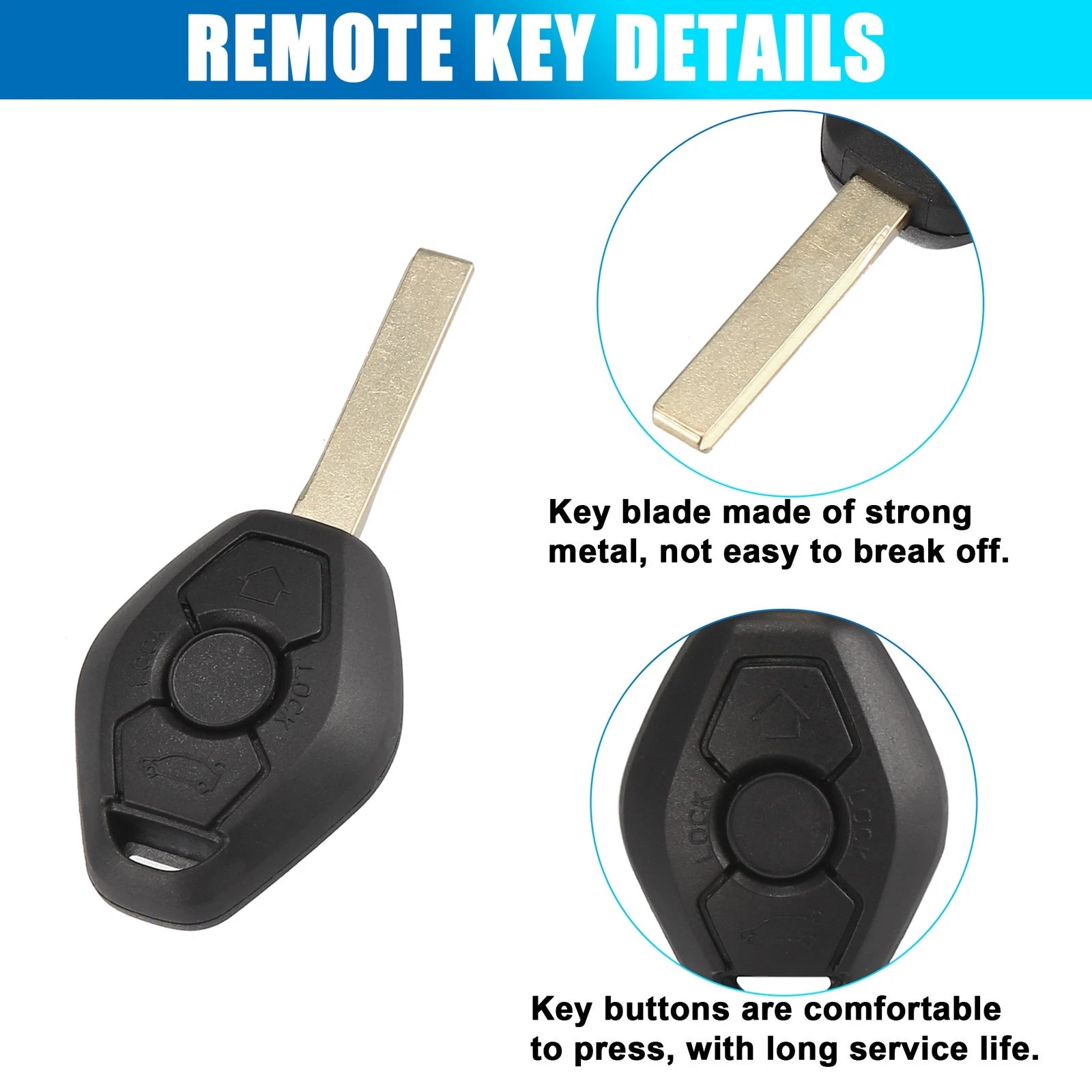 Keyless Entry Remote for BMW 5 Series E60 E61 (2003–2007)