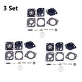 3X Carburetor Gasket Repair Kit for Poulan Ryobi Homelite Zama C1U-W19 RB-117