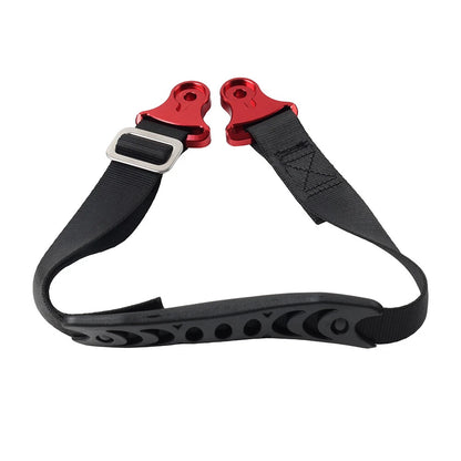 Adjustable Motorcycle Rear Seat Rescue Strap Sling Pull Belt - Red