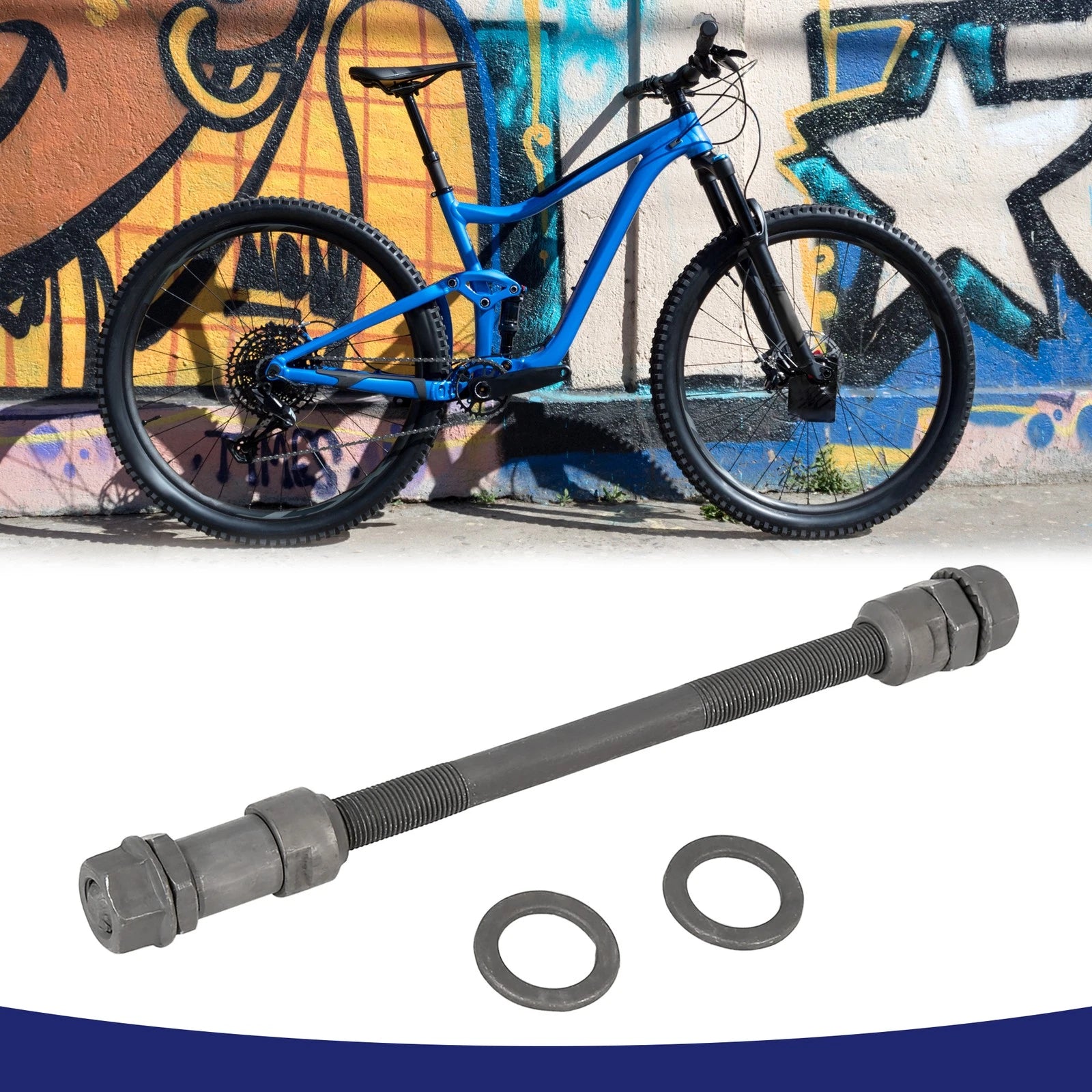 Wheel Hub Axle Rear Solid Shaft for MTB Bicycle Bike (Item 1) (2005–2015)