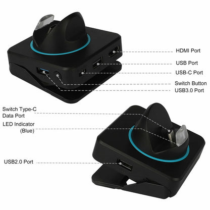 4K HDMI Adapter & USB 3.0 Charging Dock for Nintendo Switch (NS)