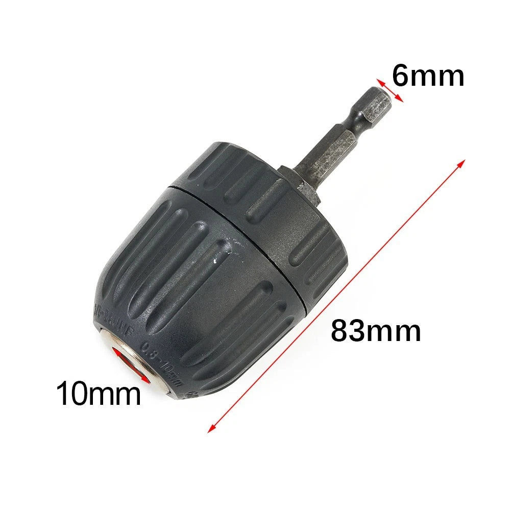 Chuck Adapter for Hex Keyless Bit Change (0.8-10mm)