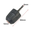 Chuck Adapter for Hex Keyless Bit Change (0.8-10mm)
