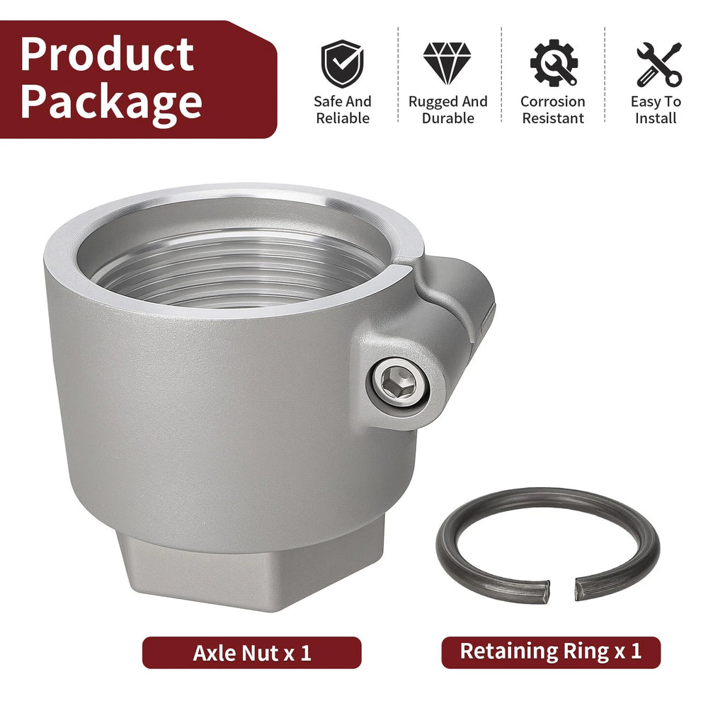 Axle Nut w/ Ring for Polaris Trail Blazer 250 330, Trail Boss 330, Scrambler 500 (1999–2006)