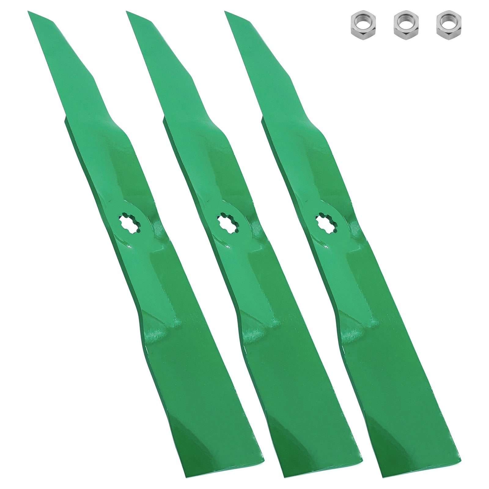 Deck Blade with Nut Replacement for John Deere 54 Inch Mower (190C 2010–2016)