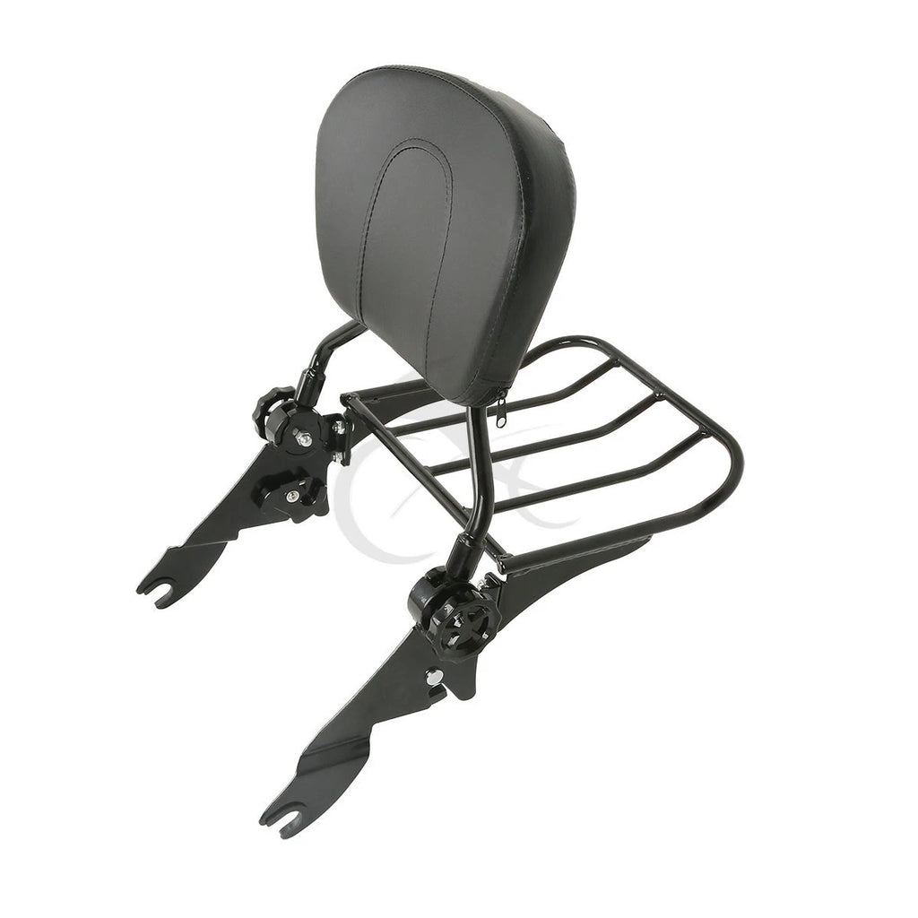 Detachable Backrest Sissy Bar Rack Docking Hardware for Harley Touring (2014–2025)