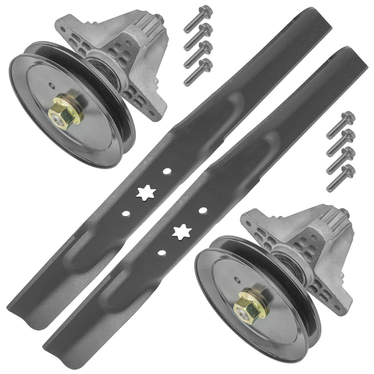 Spindle with Blade Replacement for MTD Troy-Bilt Stens 42-Inch (2000–2010)