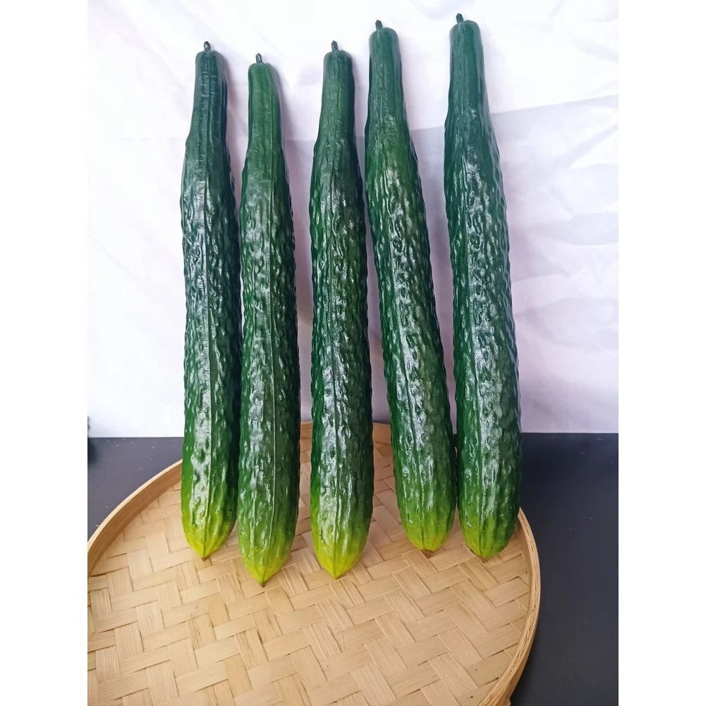 Set of 2 PU Cucumber Models for Photography and Window Display Decor