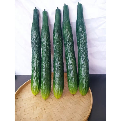 Set of 2 PU Cucumber Models for Photography and Window Display Decor