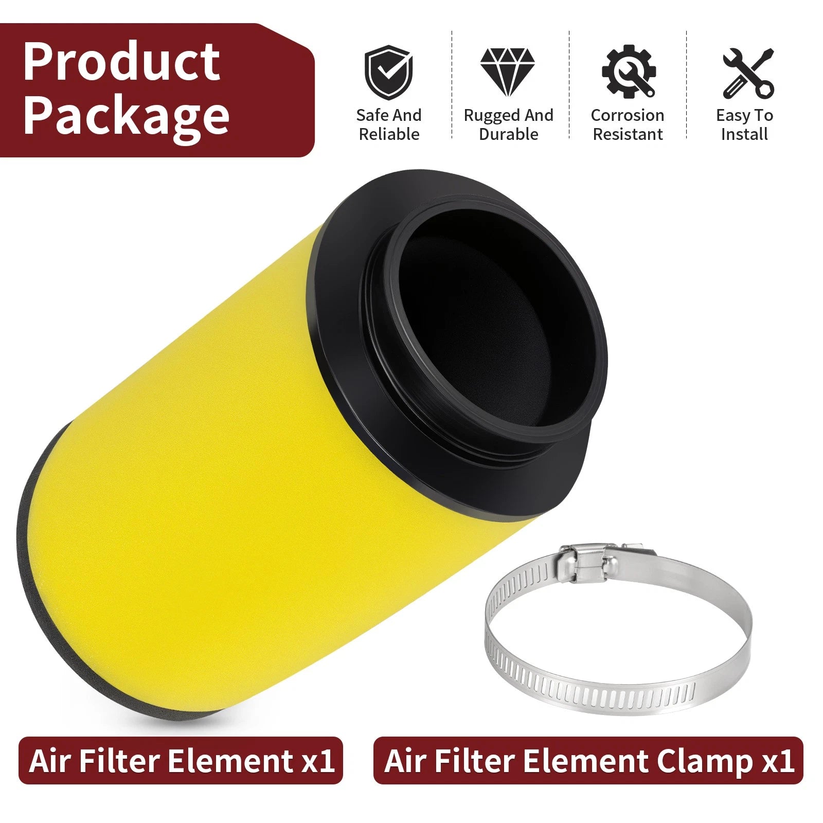 Air Filter 17254-HA7-670 for Honda Fourtrax Foreman 350 TRX350 (1986–1989)