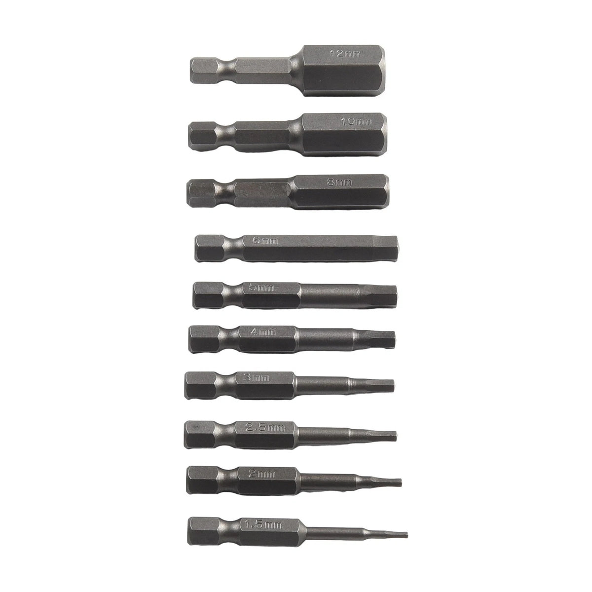 Magnetic Head Crew Driver Set of 10 (1.5-12mm) for Various Applications