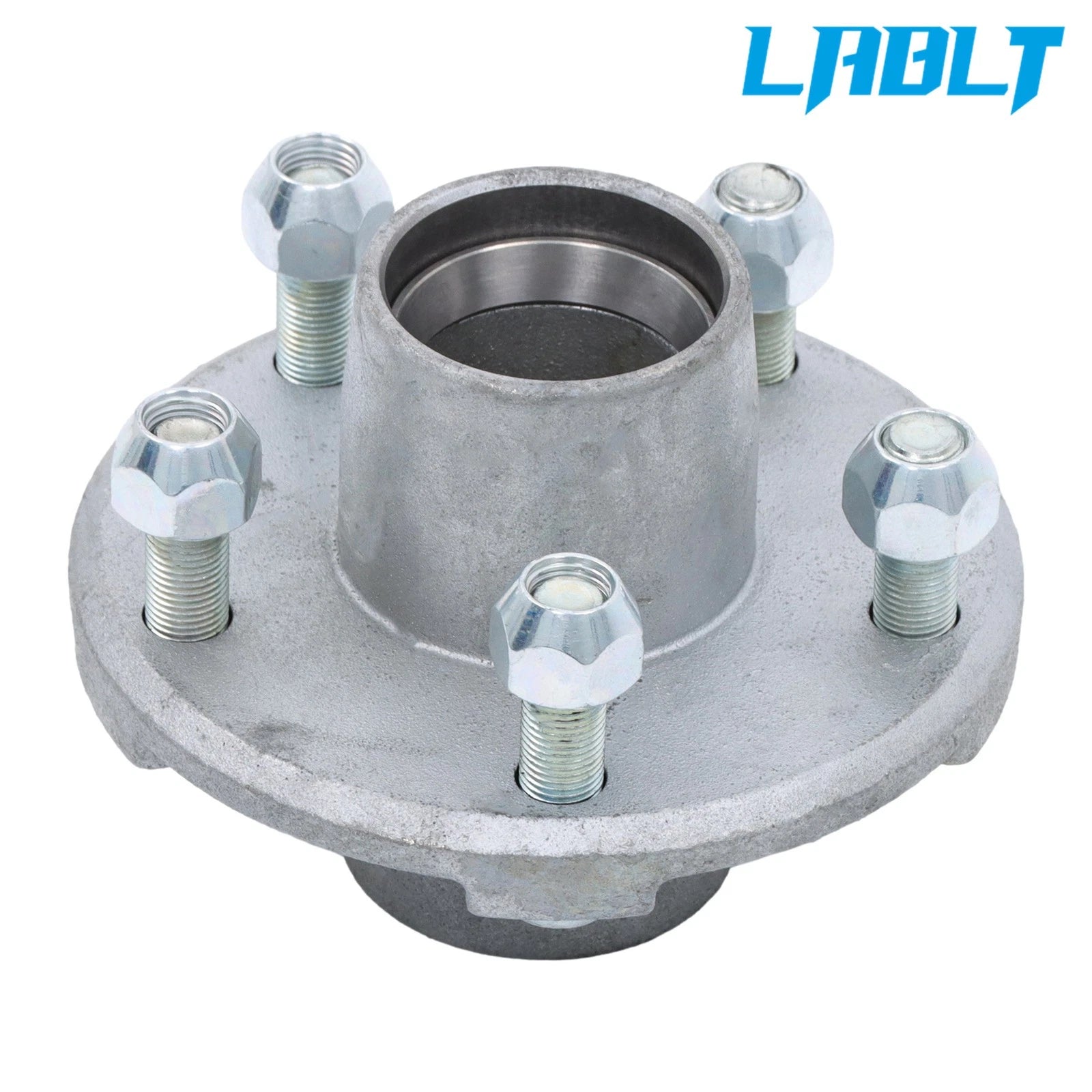 5 on 4.5" Galvanized Trailer Wheel Hub Kit for 2000 lbs Axle (1" Spindle)