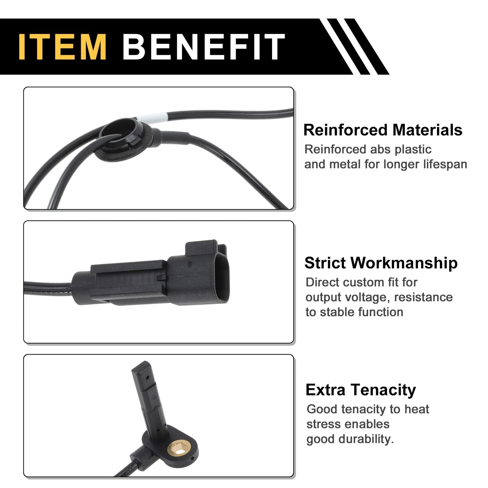 ABS Wheel Speed Sensor Replacement for Mitsubishi Lancer Front Left (2008–2017)