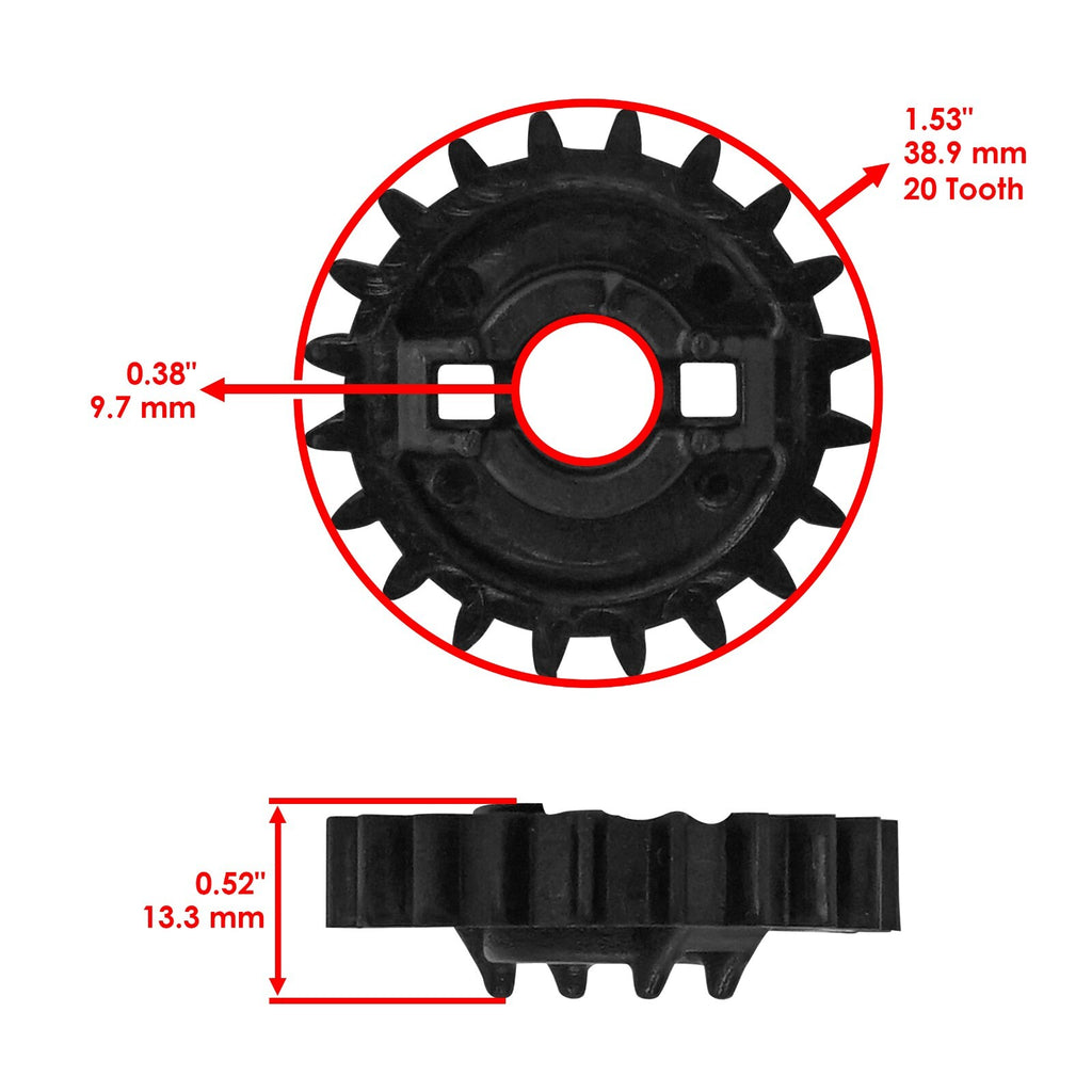 Caltric Water Pump Gear Replacement for Can Am Renegade 500 800 (2008–2017)